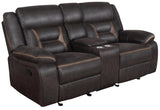 Greer Brown 2-Piece Upholstered Reclining Sofa Set