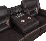 Greer Brown 3-Piece Upholstered Reclining Sofa Set