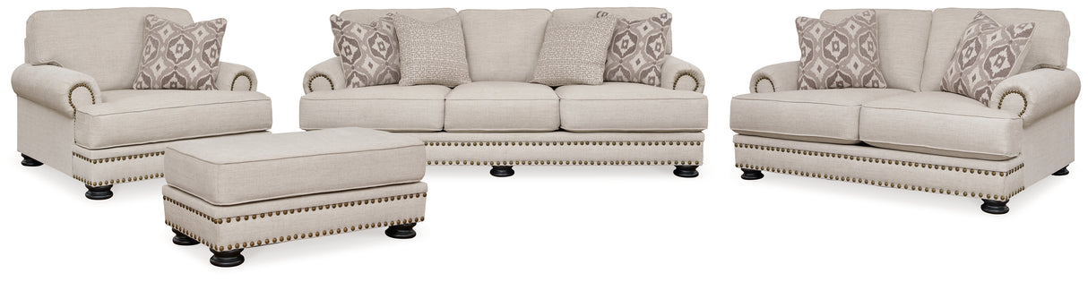 Merrimore Sofa, Loveseat, Oversized Chair and Ottoman