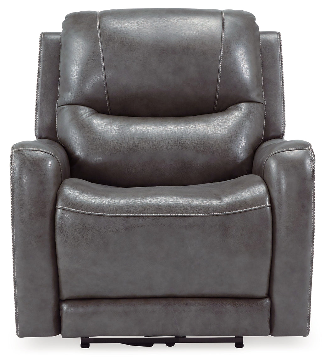 Galahad Smoke Power Recliner