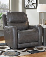 Galahad Smoke Power Recliner