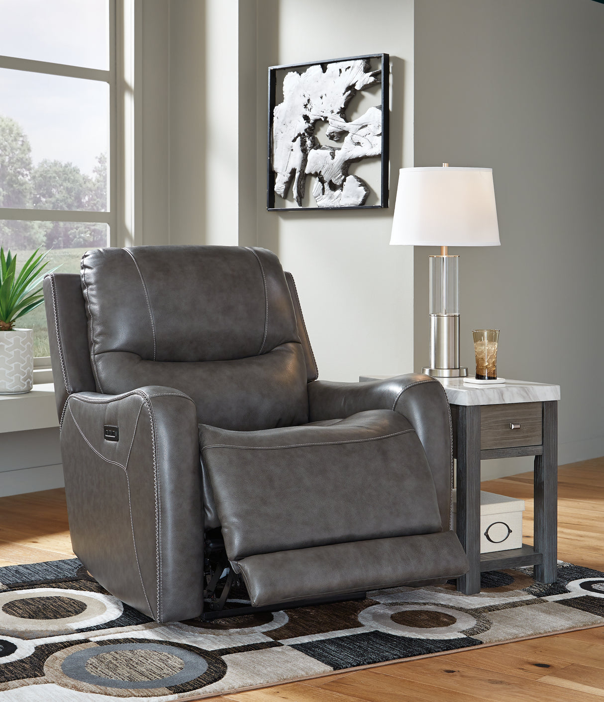 Galahad Smoke Power Recliner