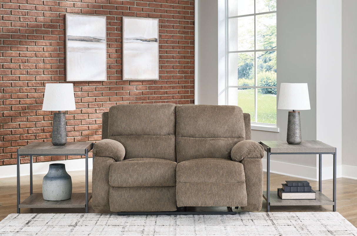 Scranto Oak Reclining Sofa, Loveseat And Recliner