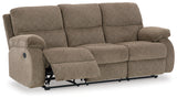 Scranto Oak Reclining Sofa, Loveseat And Recliner