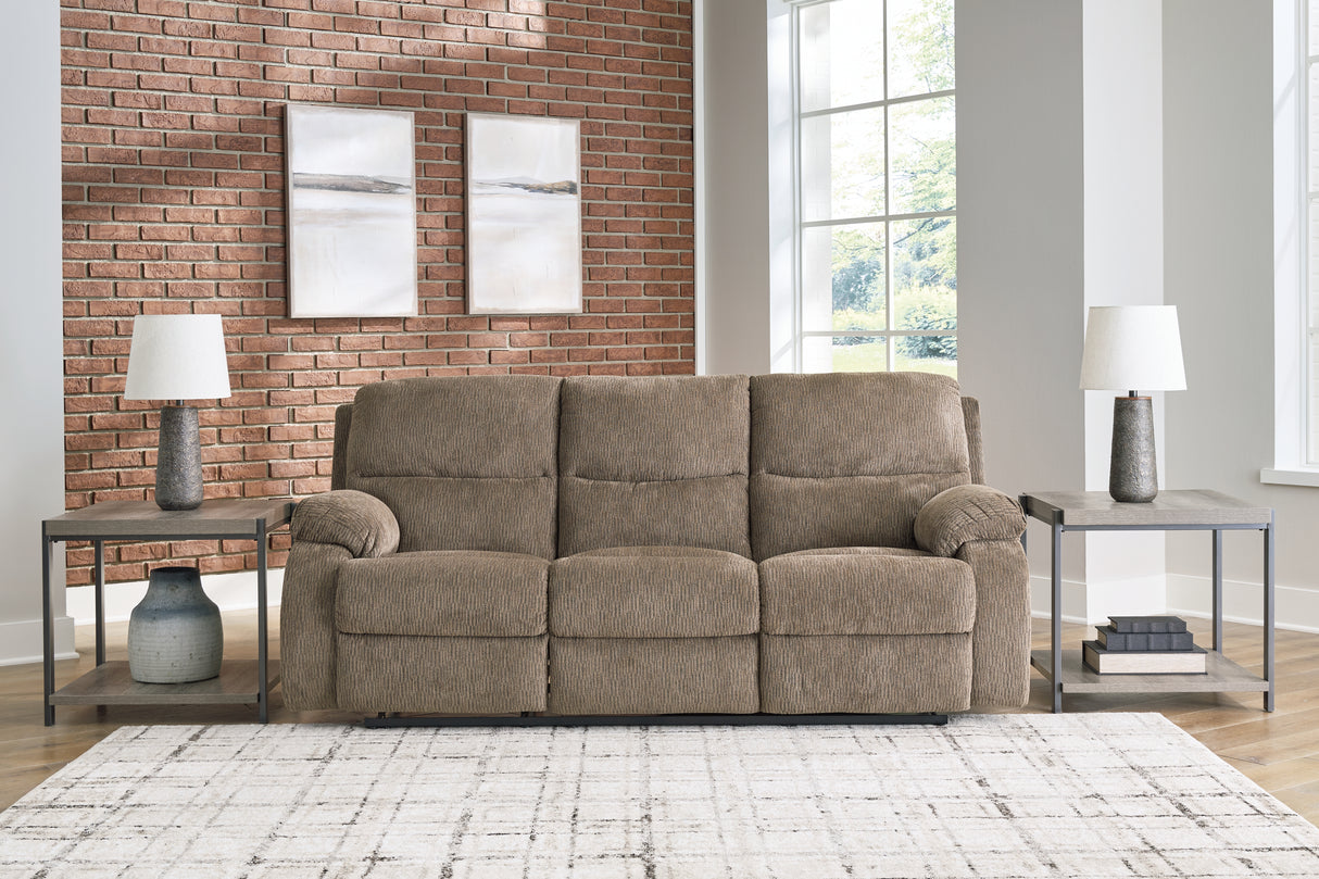 Scranto Oak Reclining Sofa, Loveseat And Recliner