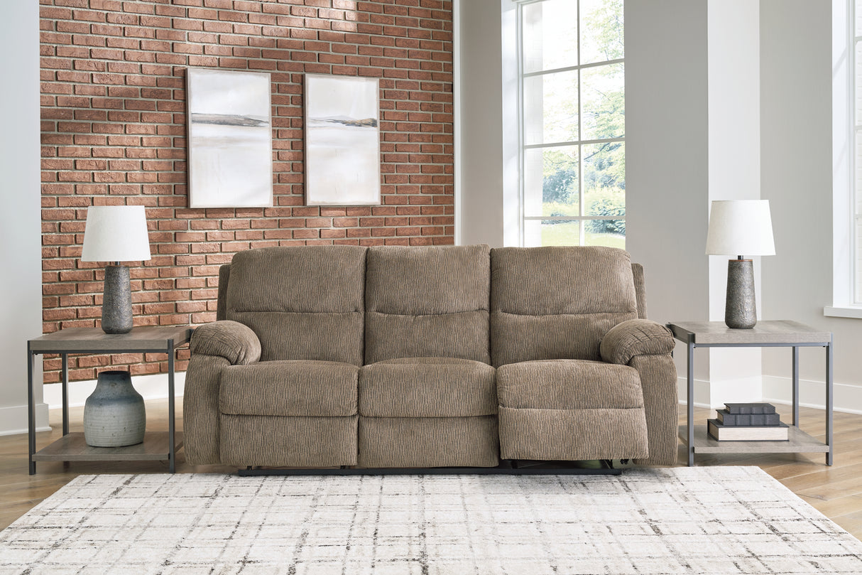 Scranto Oak Reclining Sofa, Loveseat And Recliner