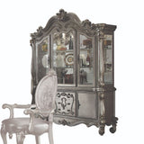 Versailles Antique Platinum Finish Hutch & Buffet