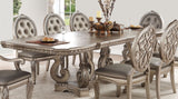 Northville Antique Silver Double Pedestal Dining Room Set