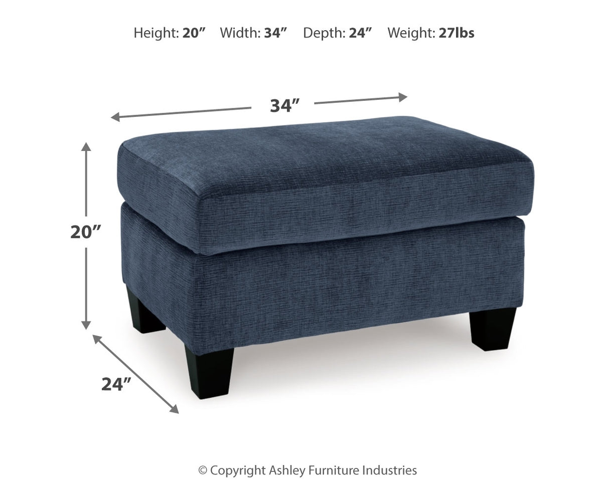 Amity Bay Sofa Chaise, Chair, and Ottoman