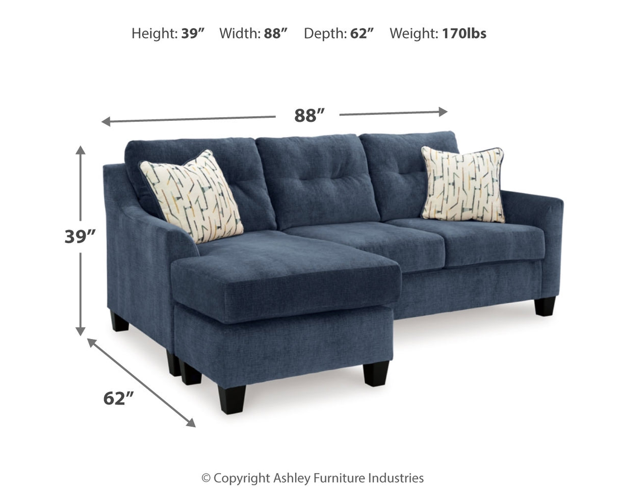 Amity Bay Sofa Chaise, Chair, and Ottoman