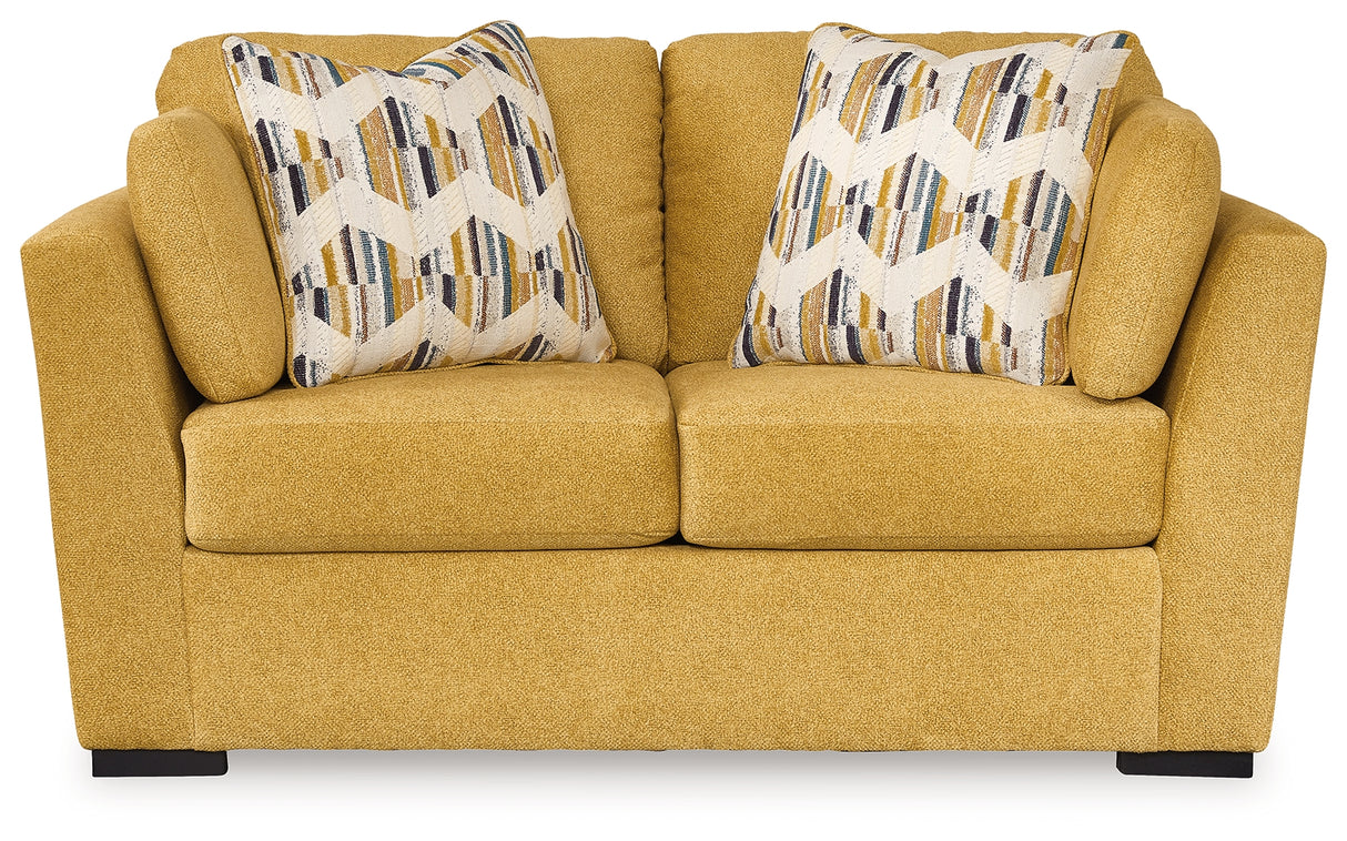 Keerwick Sunflower Sofa, Loveseat, Oversized Chair And Ottoman