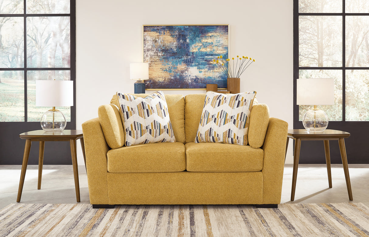 Keerwick Sunflower Sofa, Loveseat, Oversized Chair And Ottoman