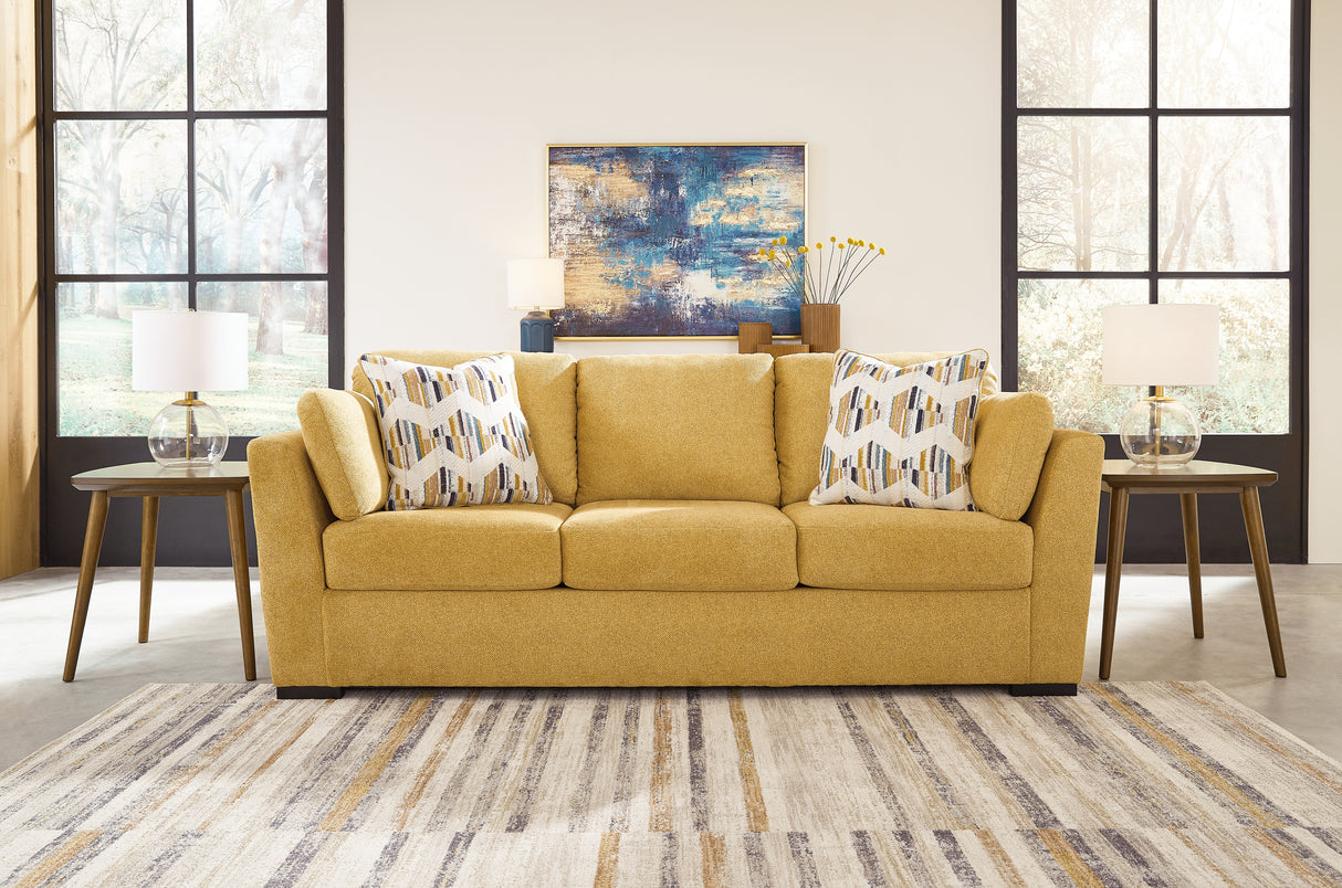 Keerwick Sunflower Sofa, Loveseat, Oversized Chair And Ottoman