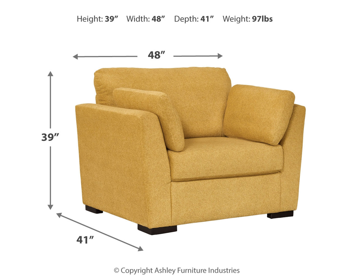 Keerwick Sunflower Sofa, Loveseat, Oversized Chair And Ottoman