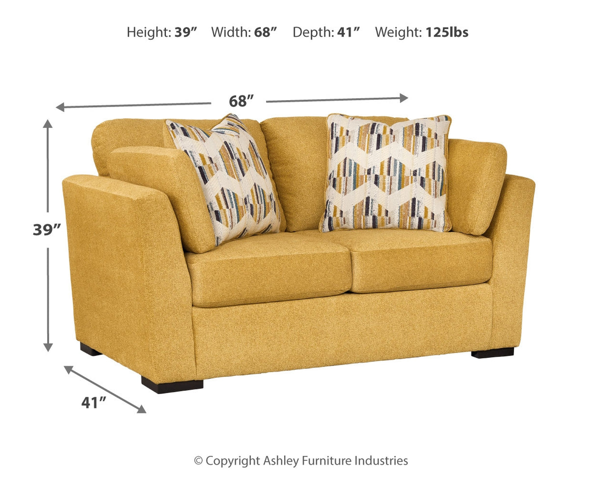 Keerwick Sunflower Sofa, Loveseat, Oversized Chair And Ottoman