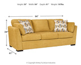 Keerwick Sunflower Sofa, Loveseat, Oversized Chair And Ottoman