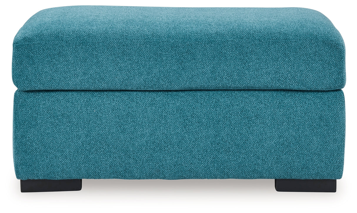 Keerwick Teal Sofa, Loveseat, Oversized Chair And Ottoman