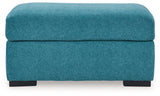 Keerwick Teal Sofa, Loveseat, Oversized Chair And Ottoman