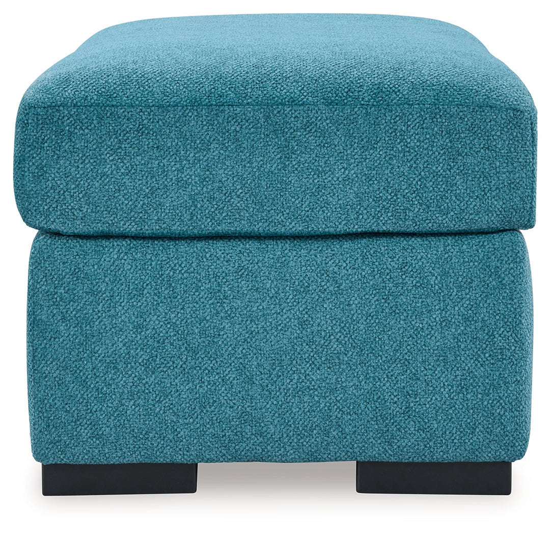 Keerwick Teal Sofa, Loveseat, Oversized Chair And Ottoman