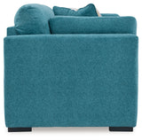 Keerwick Teal Sofa, Loveseat, Oversized Chair And Ottoman