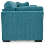 Keerwick Teal Sofa, Loveseat, Oversized Chair And Ottoman