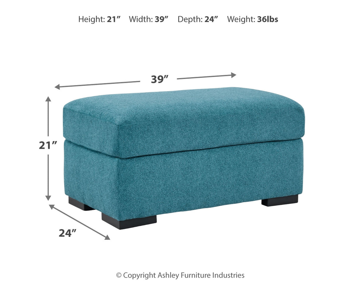 Keerwick Teal Sofa, Loveseat, Oversized Chair And Ottoman