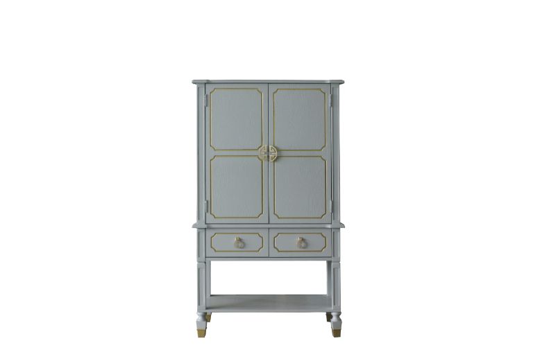 House Pearl Gray Finish Marchese Cabinet