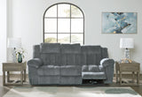 Tip-Off Slate Power Reclining Sofa, Loveseat And Recliner