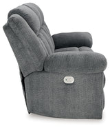 Tip-Off Slate Power Reclining Sofa, Loveseat And Recliner