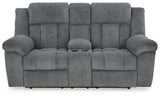 Tip-Off Slate Power Reclining Sofa, Loveseat And Recliner