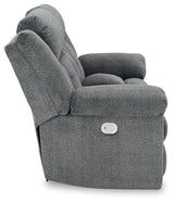 Tip-Off Slate Power Reclining Sofa, Loveseat And Recliner