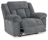 Tip-Off Slate Power Reclining Sofa, Loveseat And Recliner