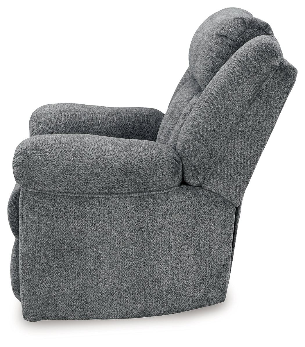 Tip-Off Slate Power Reclining Sofa, Loveseat And Recliner