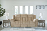 Tip-Off Wheat Power Reclining Sofa, Loveseat And Recliner