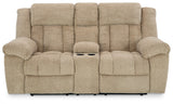 Tip-Off Wheat Power Reclining Sofa, Loveseat And Recliner