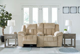 Tip-Off Wheat Power Reclining Sofa, Loveseat And Recliner