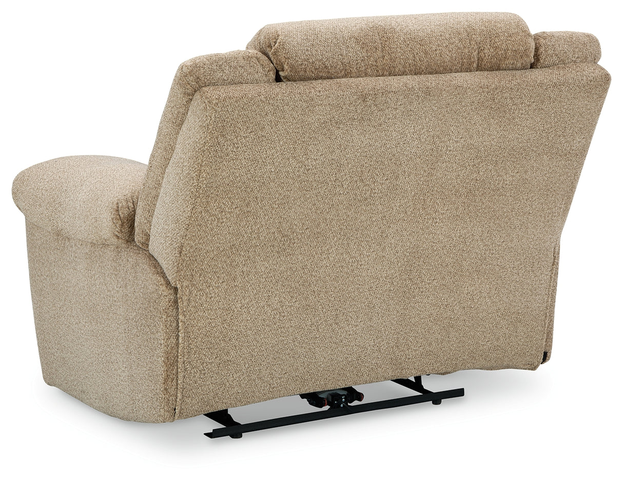 Tip-Off Wheat Power Reclining Sofa, Loveseat And Recliner