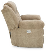 Tip-Off Wheat Power Reclining Sofa, Loveseat And Recliner