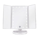 Touch Trifold Dimmable LED Makeup Mirror