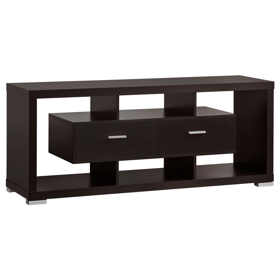 Darien 2-Drawer Rectangular Tv Console Cappuccino