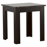 Silas 3-Piece Faux-Marble Top Occasional Table Set Black