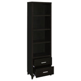 Lewes 2-Drawer Media Tower Cappuccino