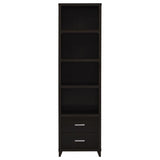 Lewes 2-Drawer Media Tower Cappuccino