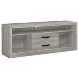 Burke Grey Driftwood 3-Piece 59" Tv Entertainment Center