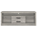 Burke 2-Drawer Tv Console Grey Driftwood