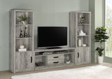 Burke 2-Drawer Tv Console Grey Driftwood