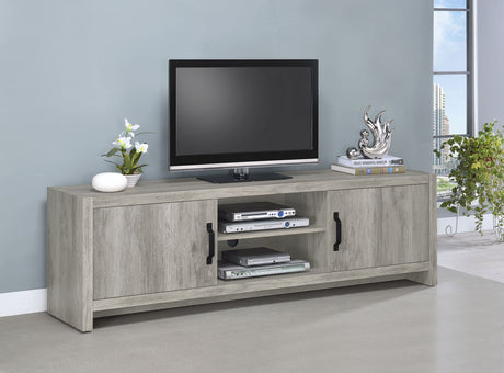 Hays 2-Door Tv Console Grey Driftwood