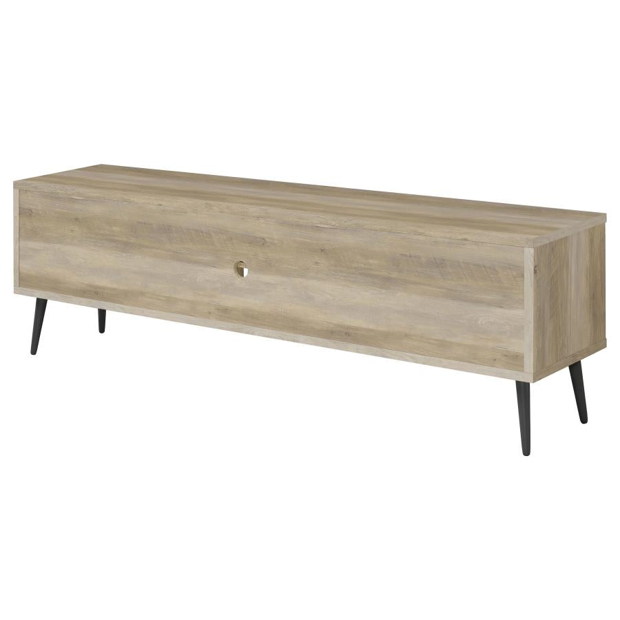 Allie 2-door Engineered Wood 71" TV Stand Distressed Pine