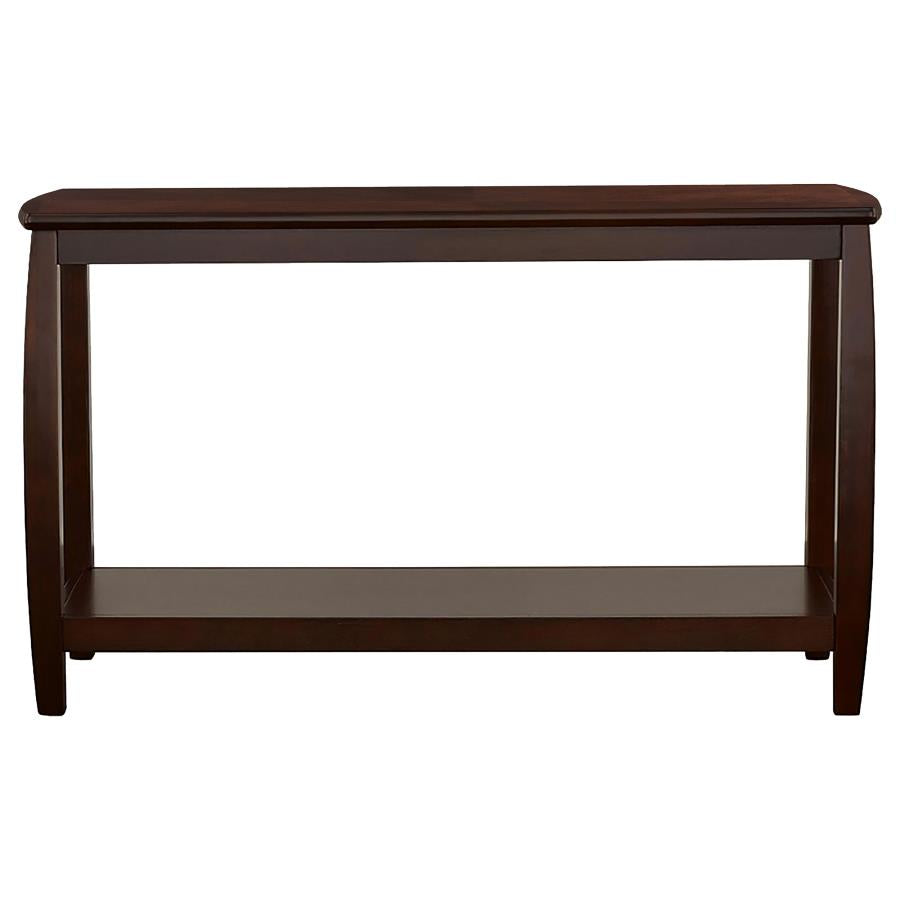 Dixon Rectangular Sofa Table With Lower Shelf Espresso