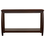 Dixon Rectangular Sofa Table With Lower Shelf Espresso